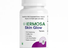 Hermosa Skin Glow Tablets – Glutathione, Grapeseed Extract, Vitamin C & E for Skin Brightening & Detox