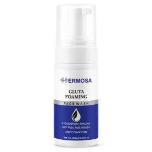 Hermosa Gluta Foaming Face Wash – Glutathione, Kojic Acid & Arbutin for Deep Cleansing & Skin Brightening (100ml)