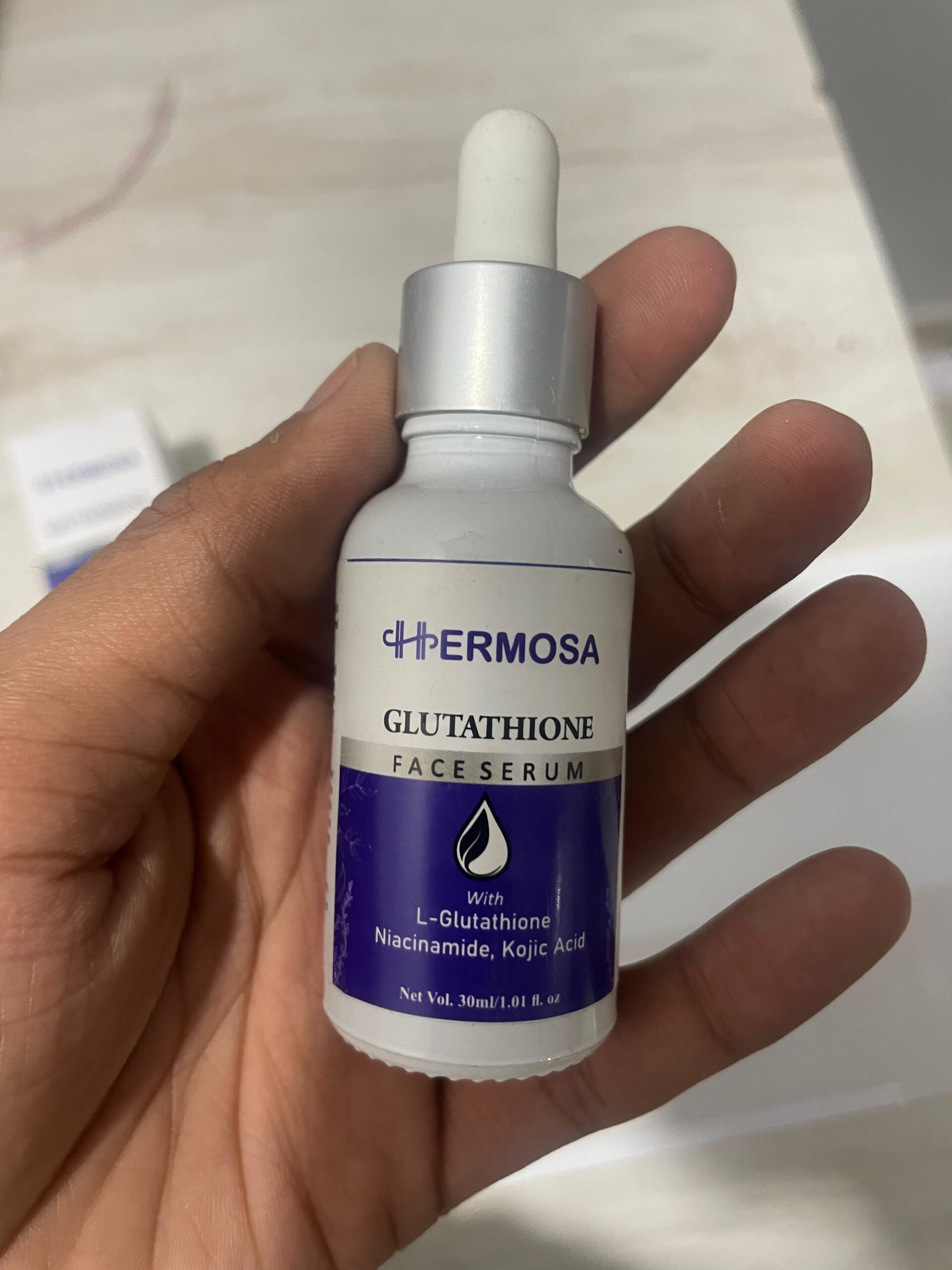 Hermosa Glutathione Face Serum with Niacinamide & Kojic Acid | Brightening & Even Tone | 30ml