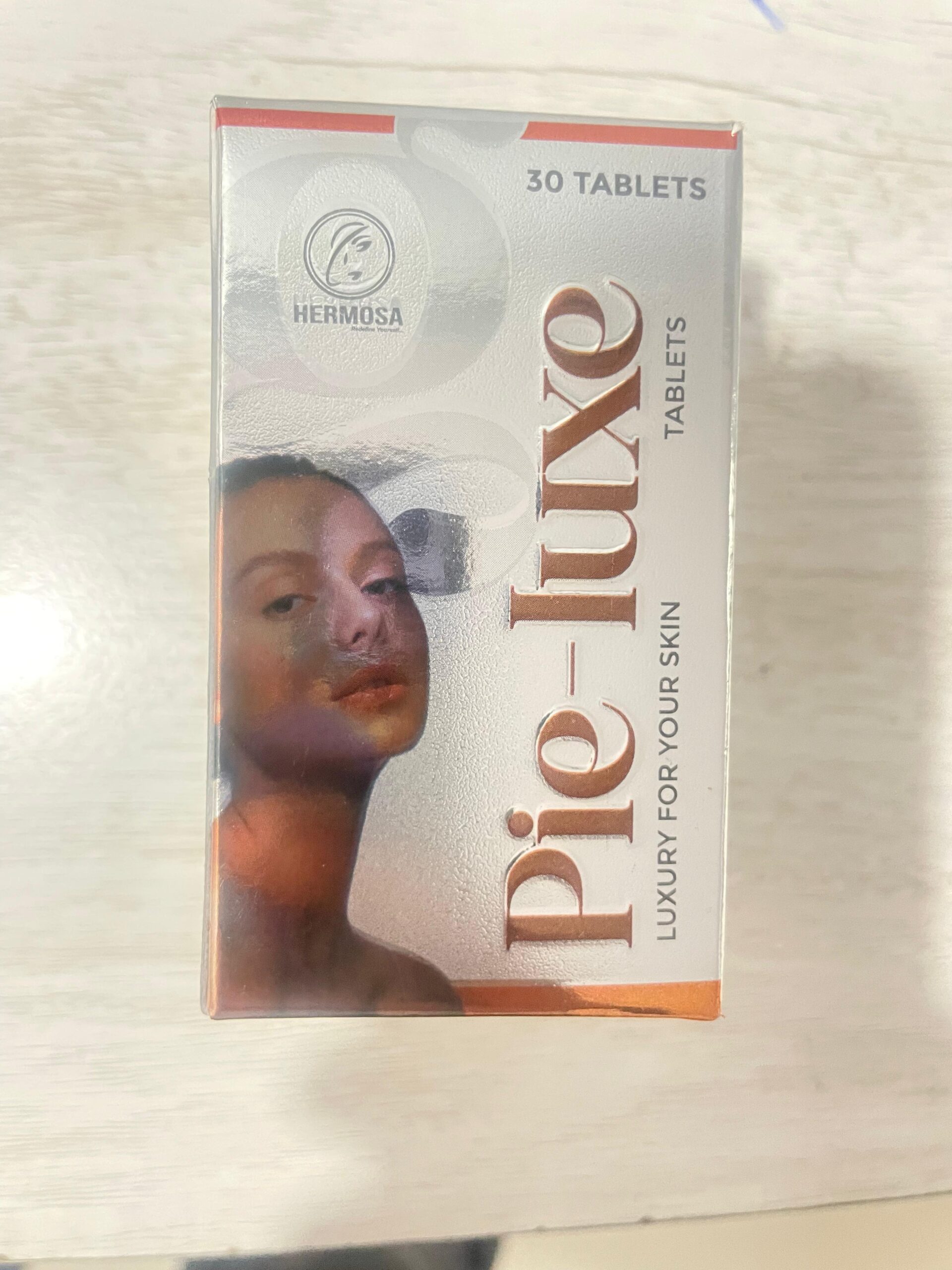 Hermosa Pie-Luxe Skin Glow Tablets | Beauty Supplement for Bright & Even Looking Skin | 30 Tablets